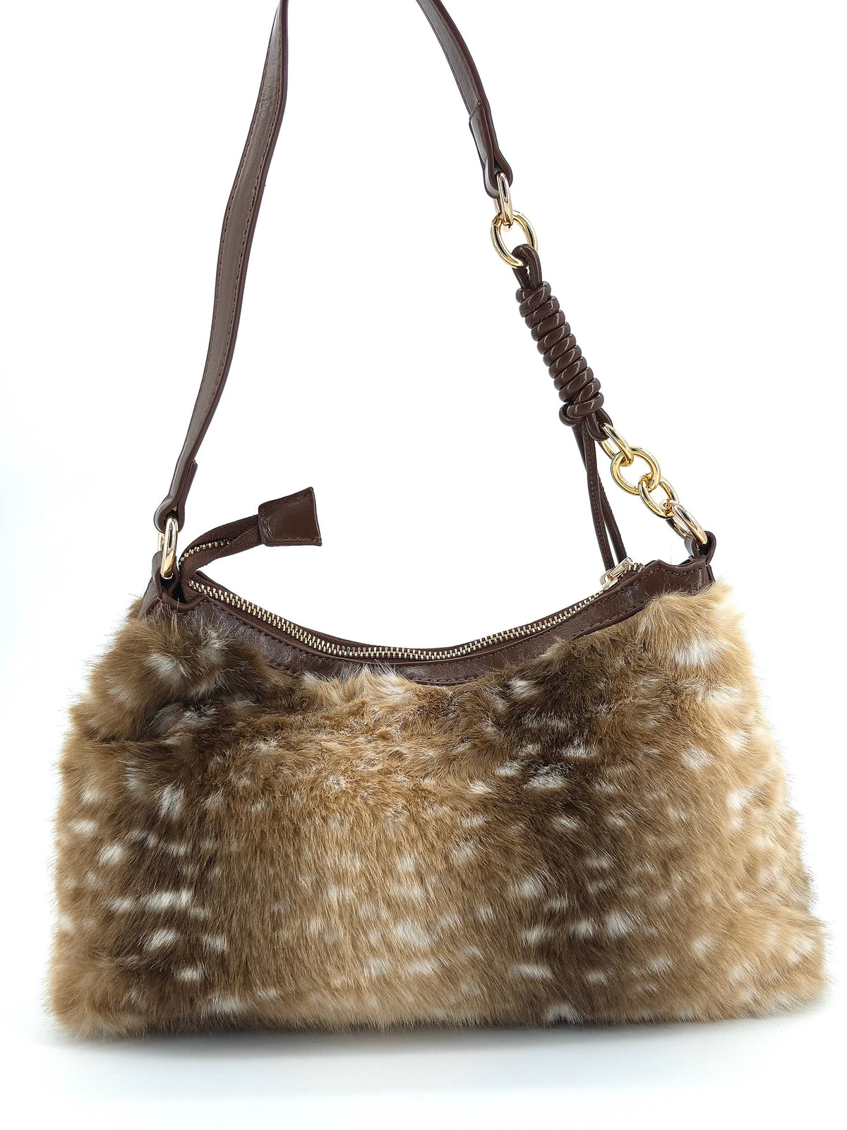 Bambi Faux Fur Bag Brown