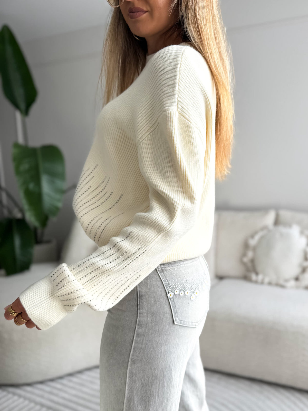 Elise Crystal Sweater Viscose