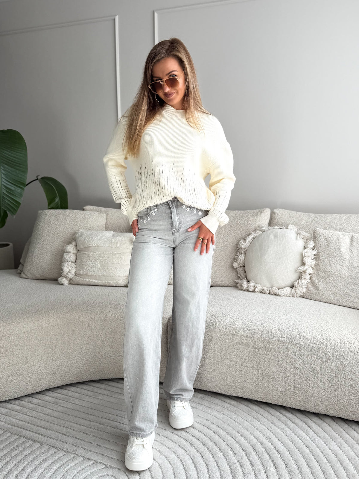Elise Crystal Sweater Viscose