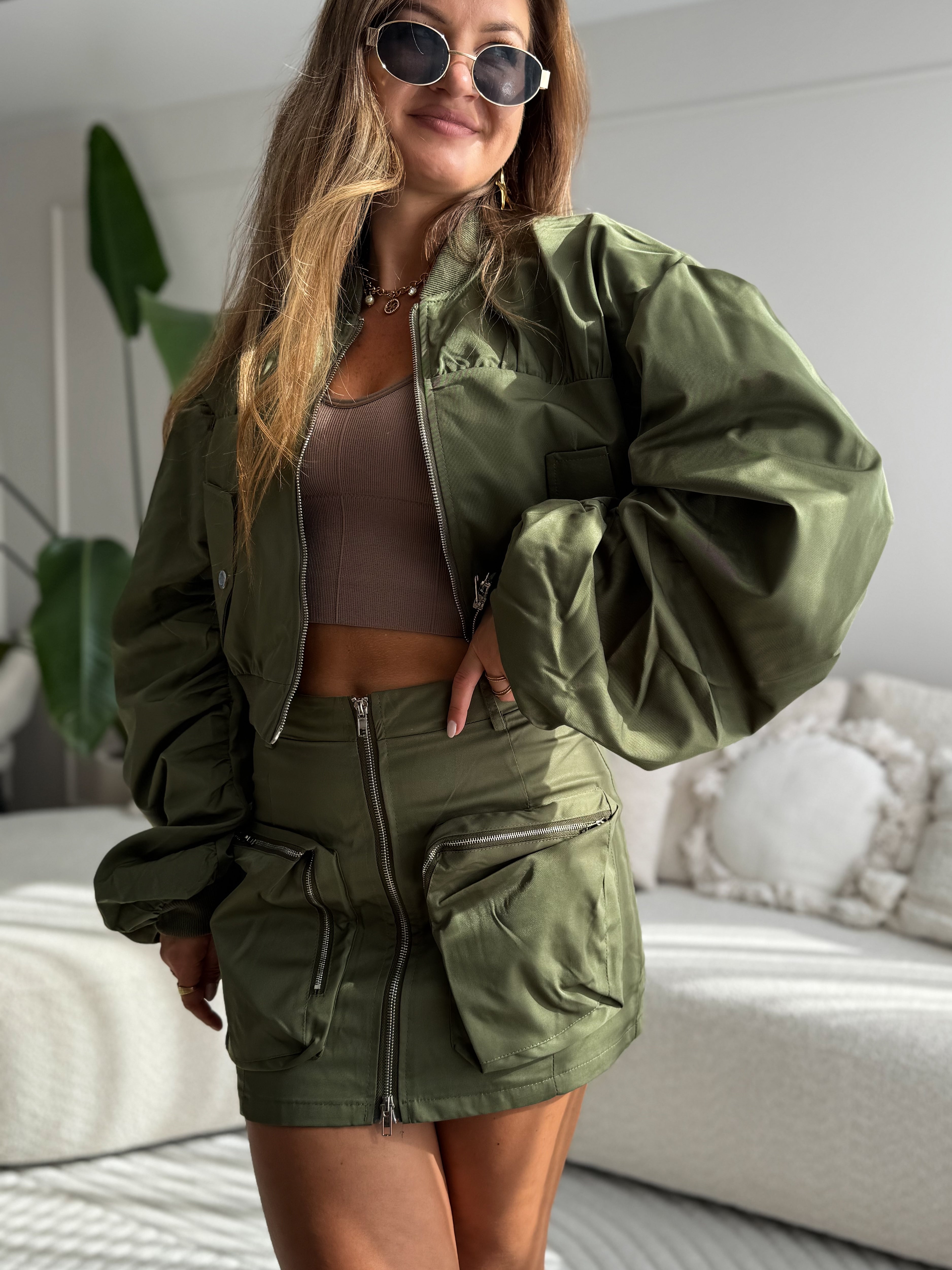 Benito Cargo Set Skirt + Jacket