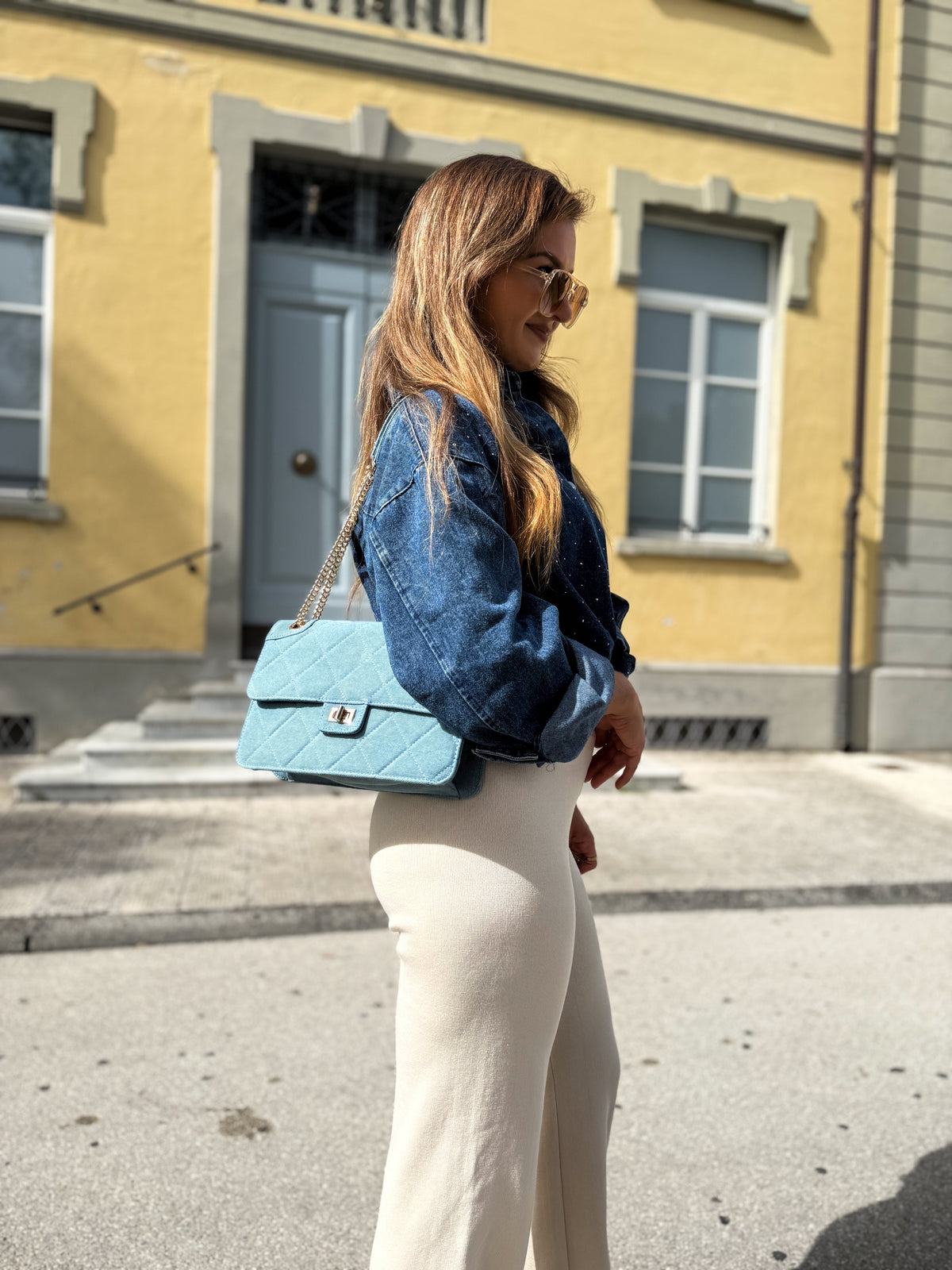 Rosalie Light Denim Bag