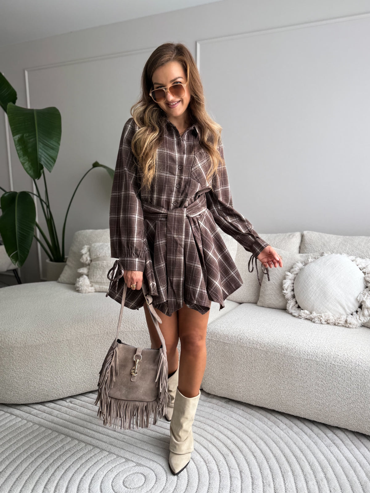 Cindy Dress Brown