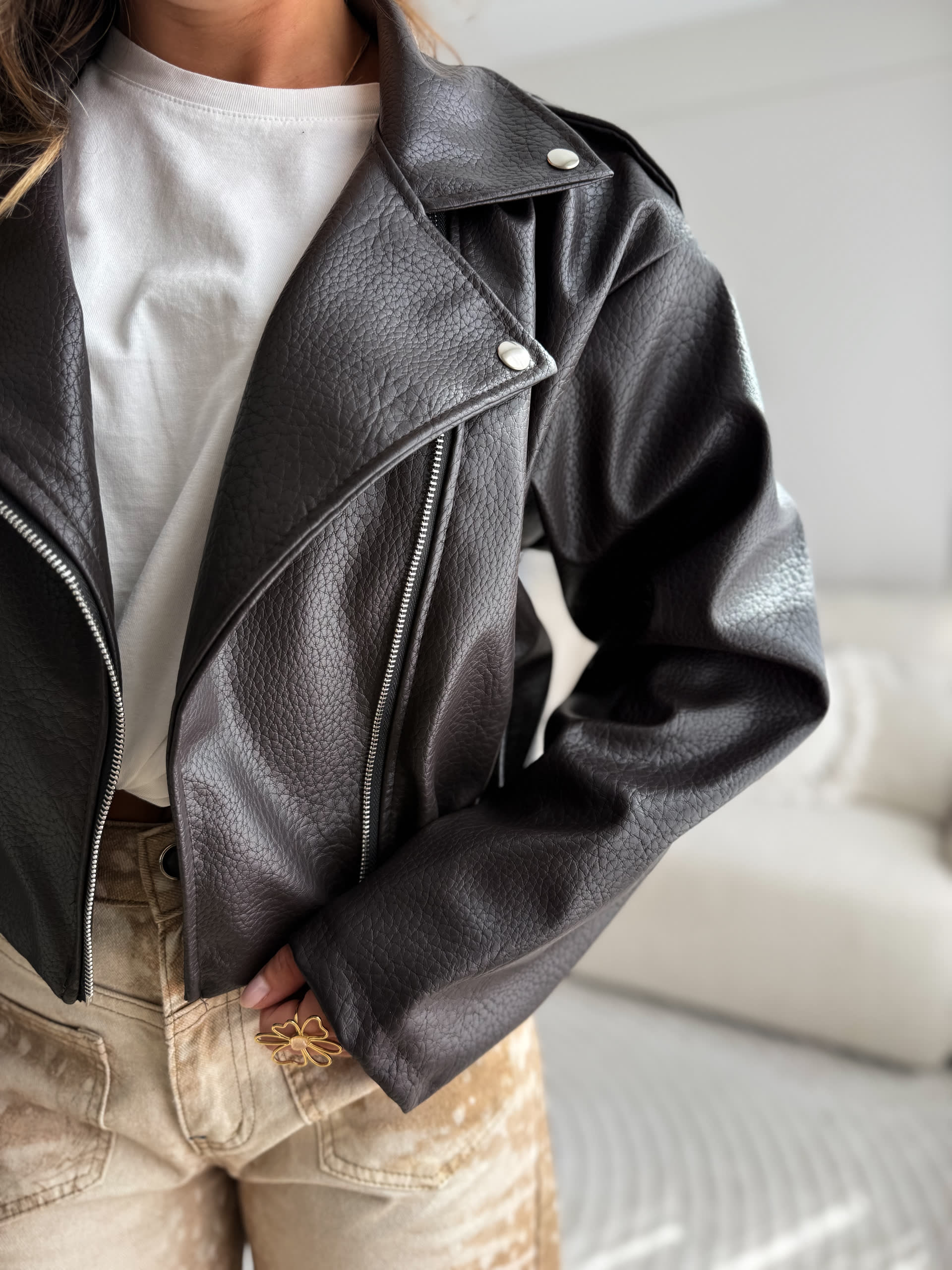 Cindy Jacket Dark Brown