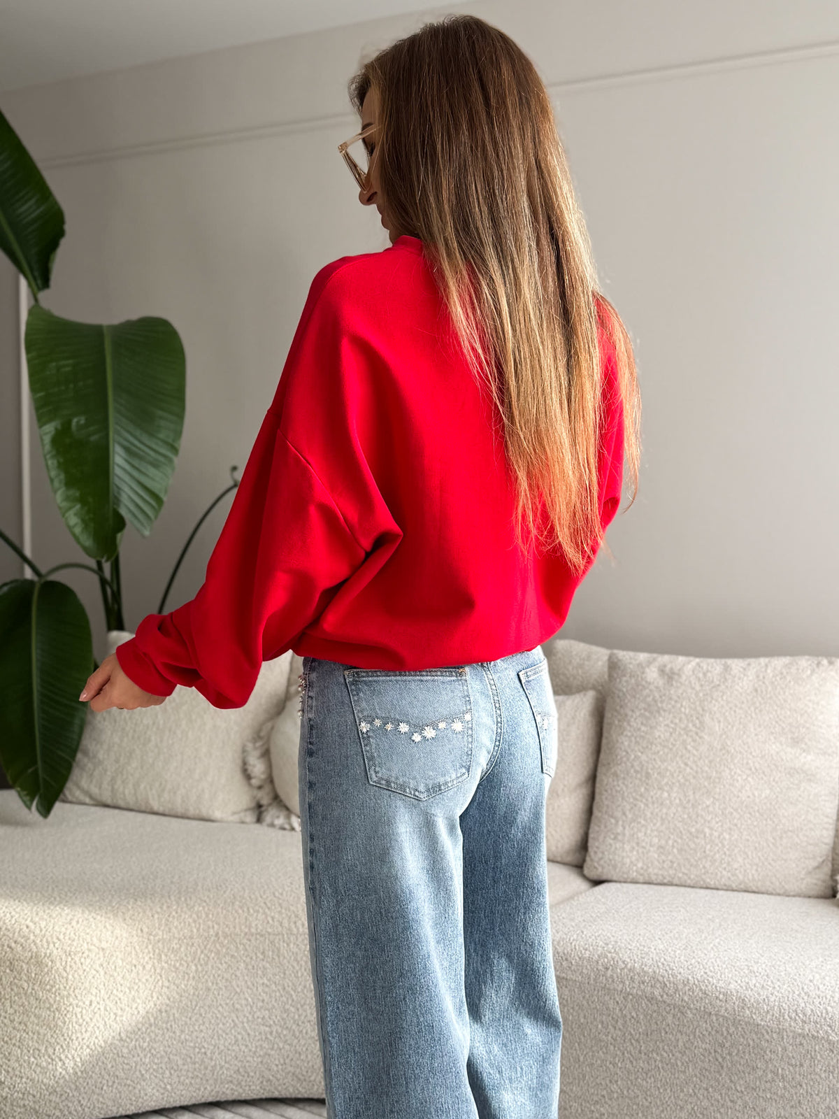 Daisy Bambi Sweater Red