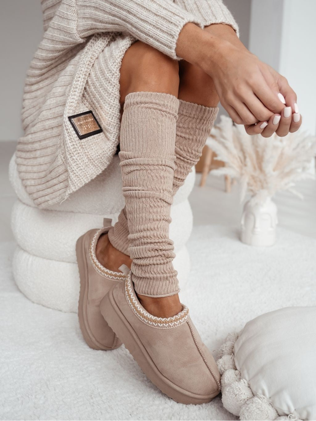 Beenwarmers Beige
