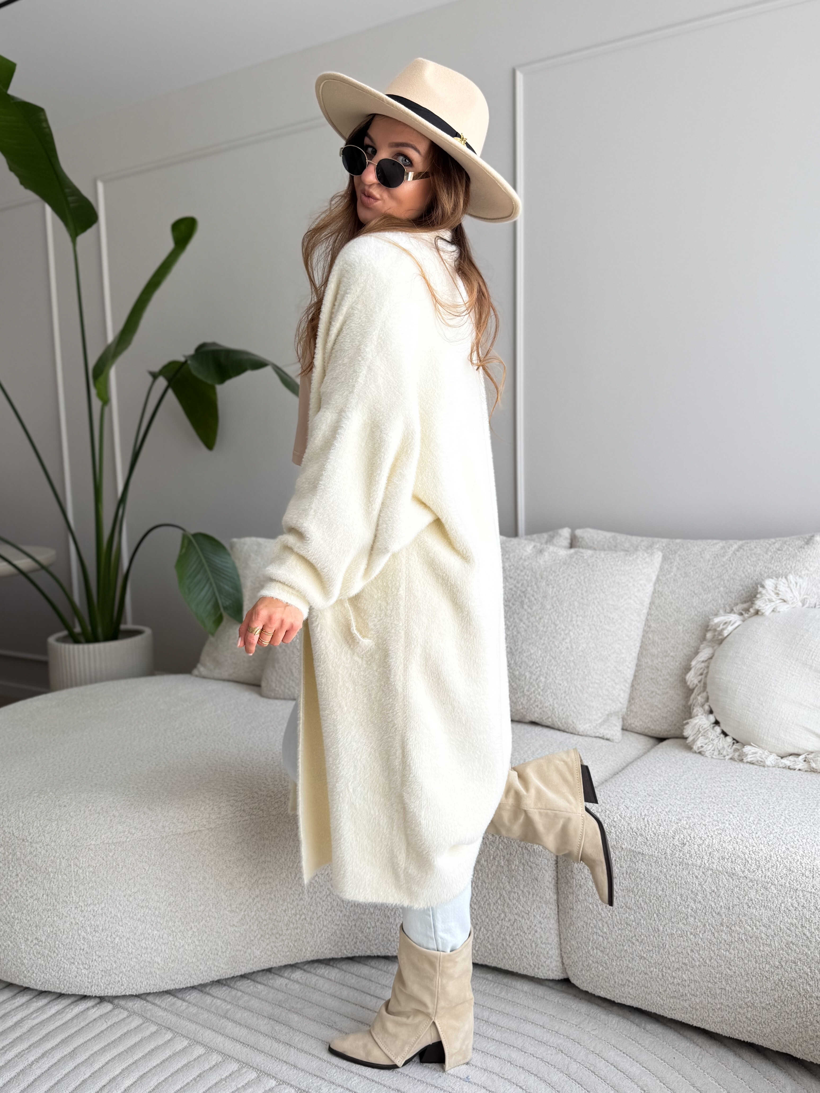 Long Cardigan Ecru