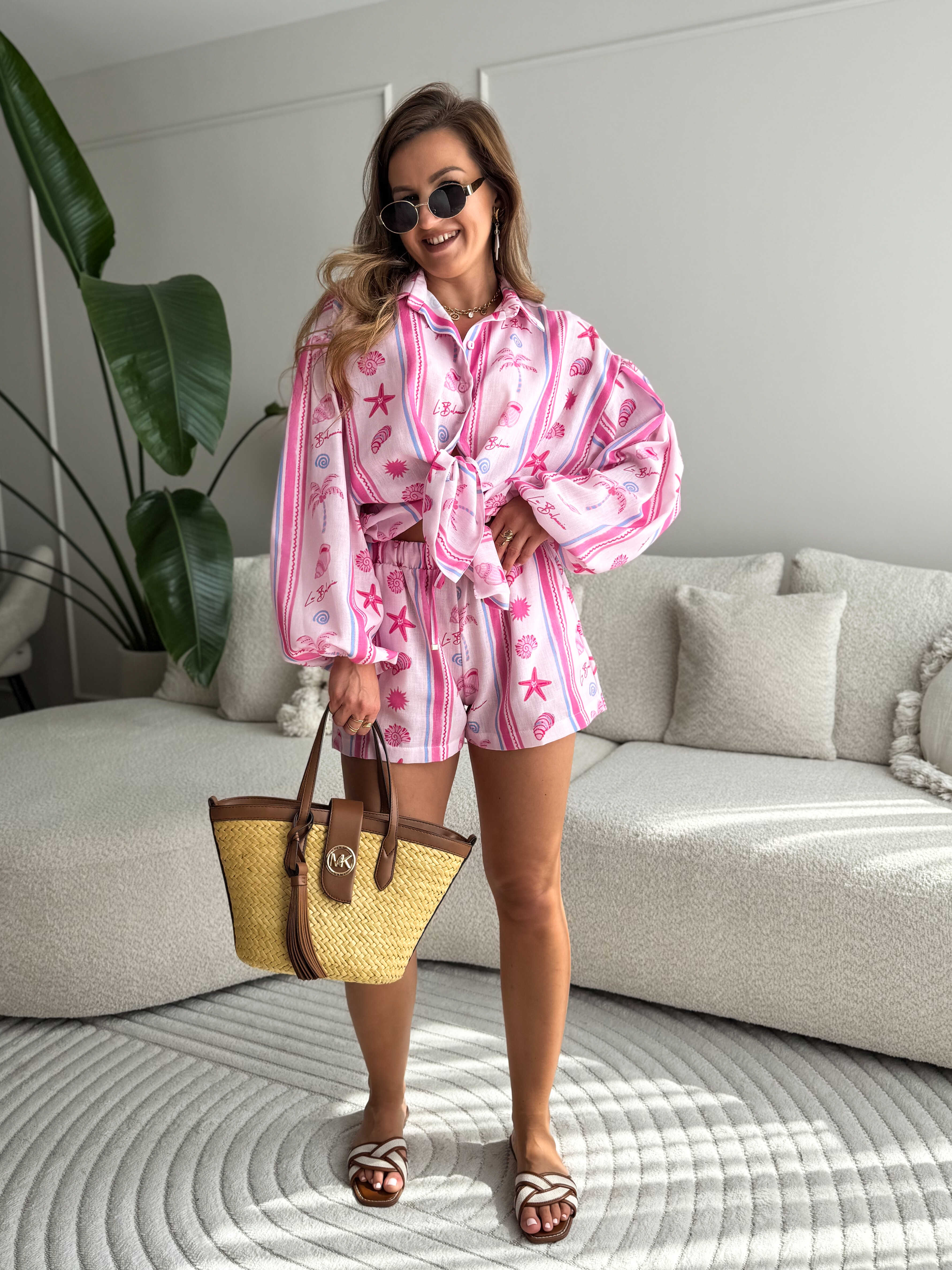 Mia Linen Set Pink