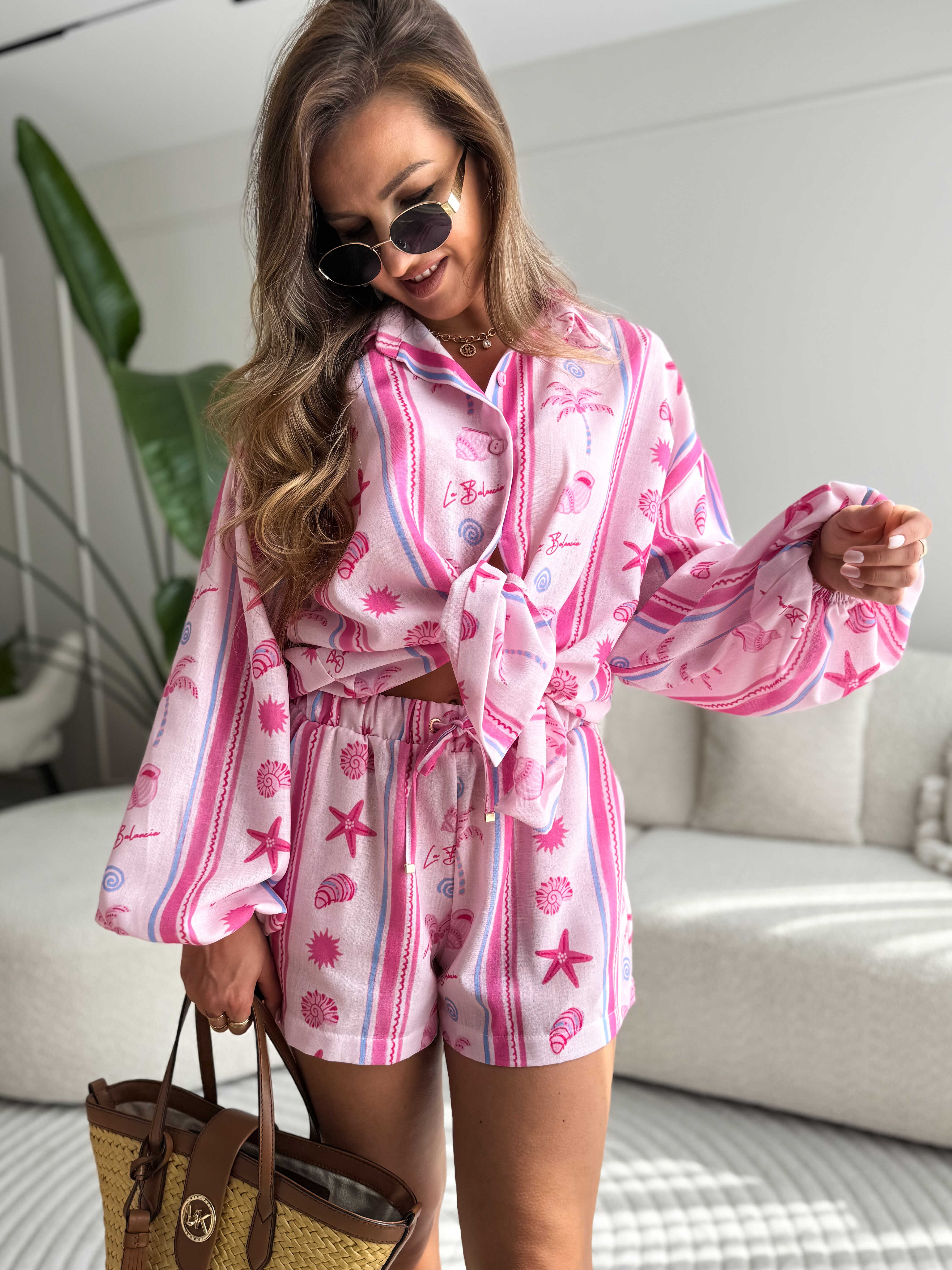 Mia Linen Set Pink