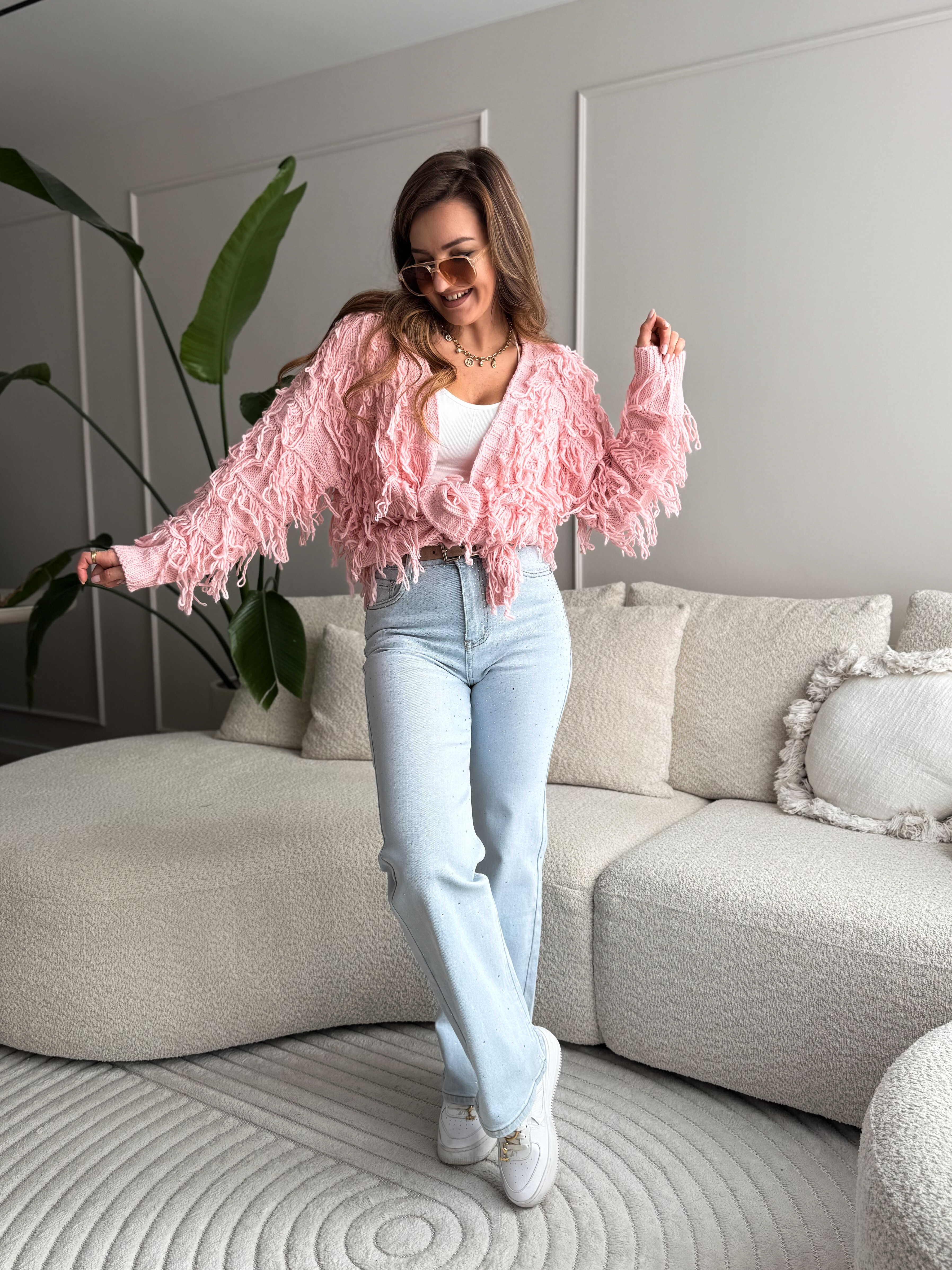Milan cardigan pink