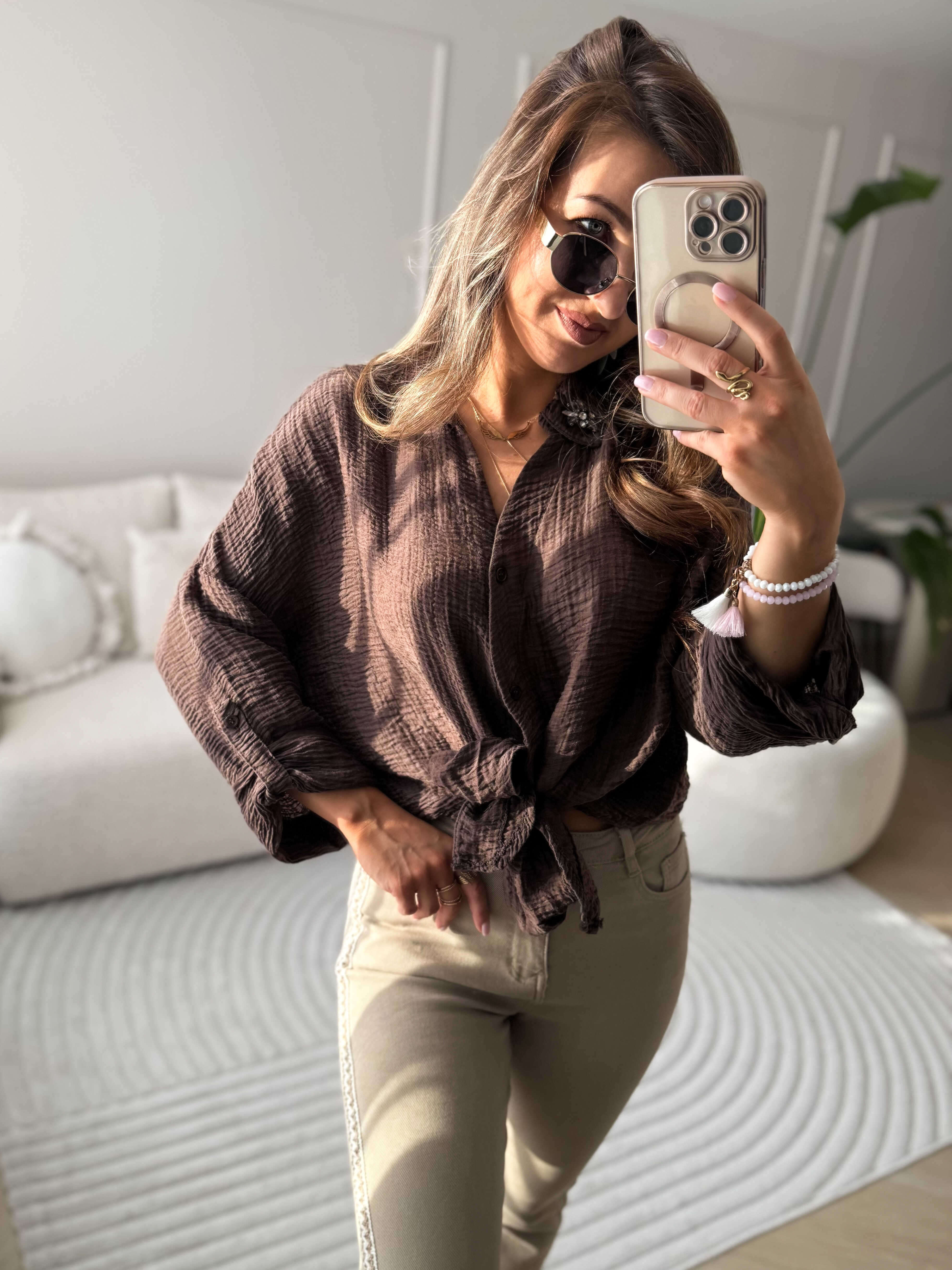 Sarah Blouse Choco