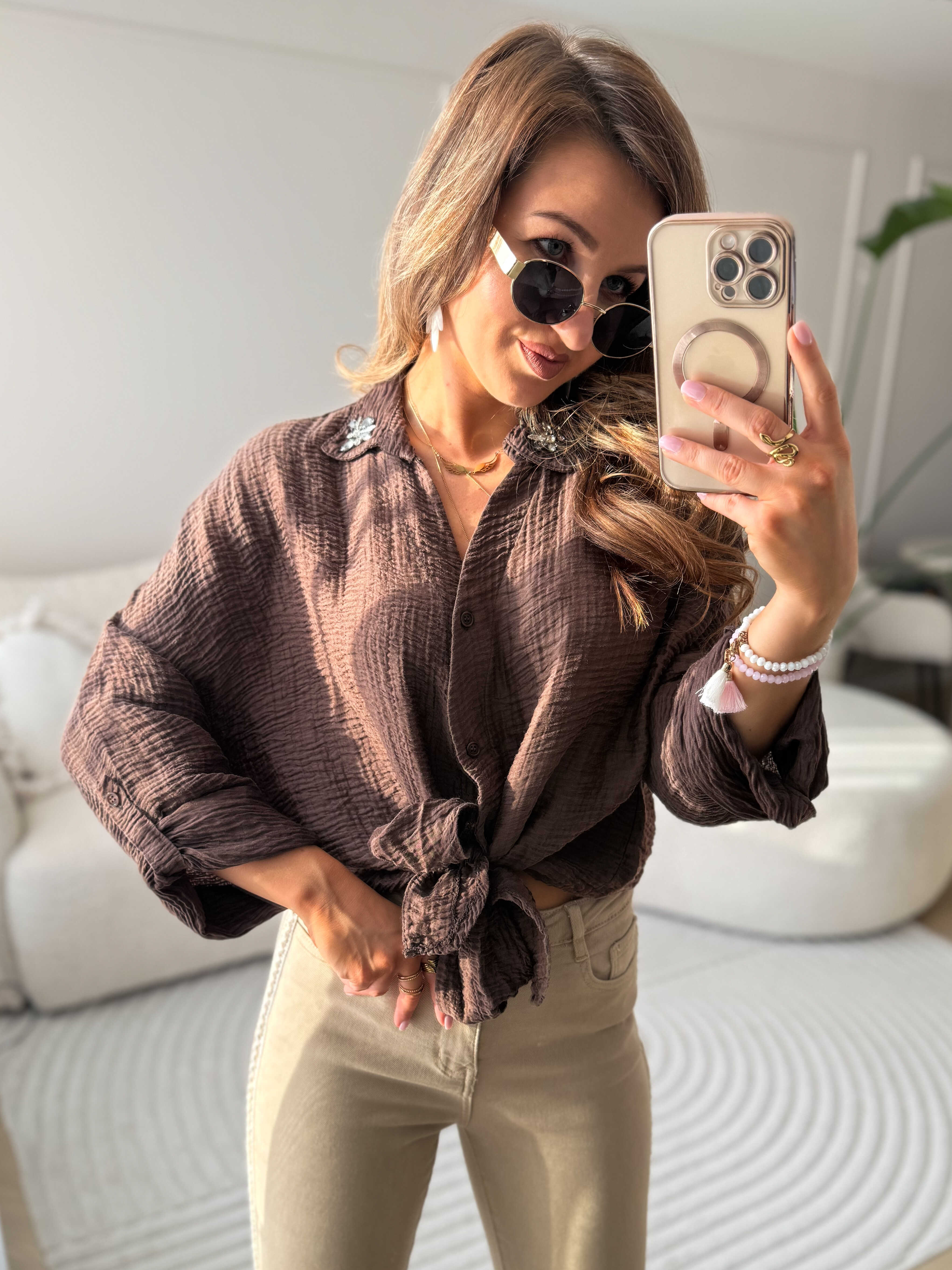 Sarah Blouse Choco