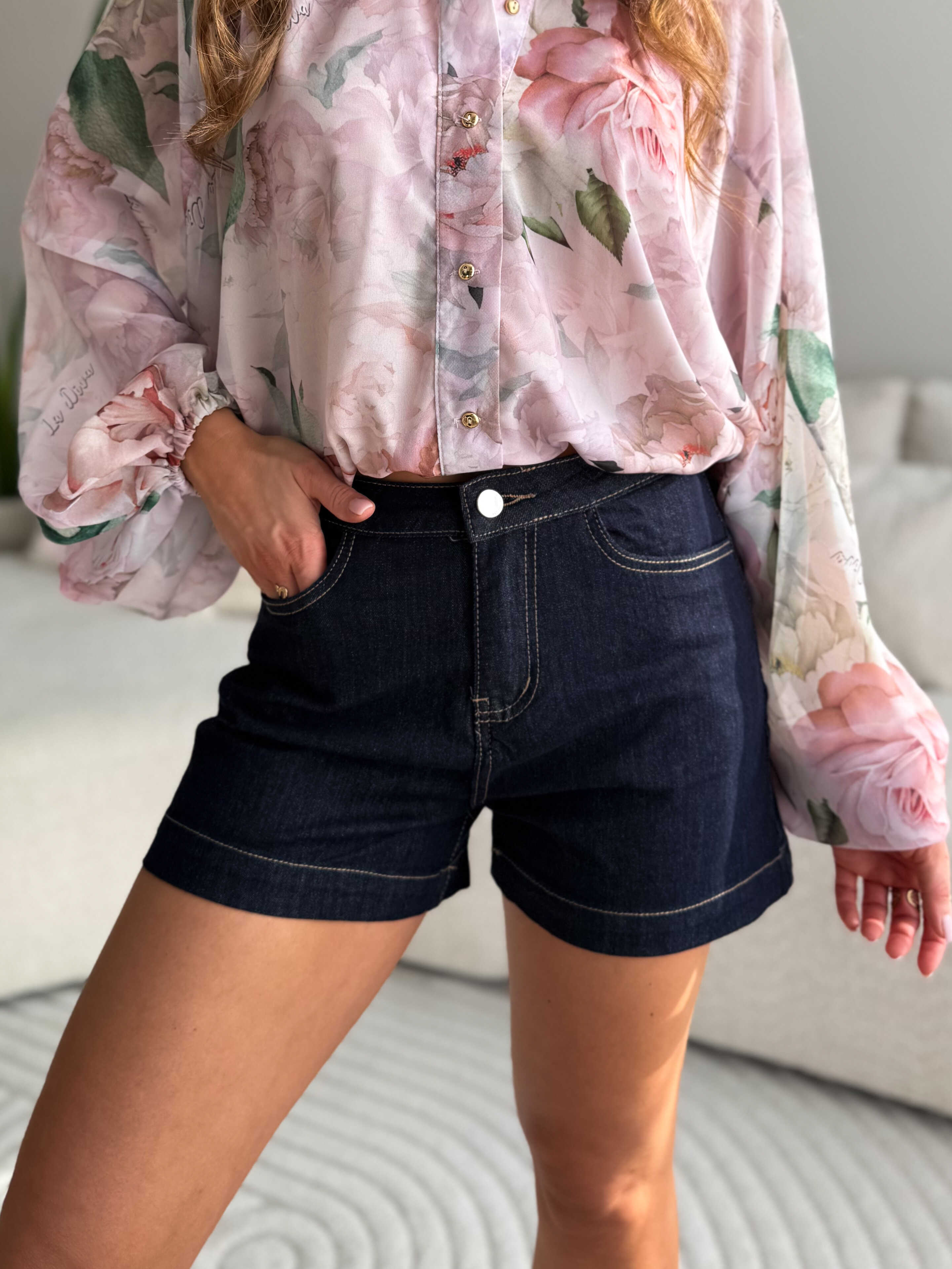 Lize Shorts Dark Jeans