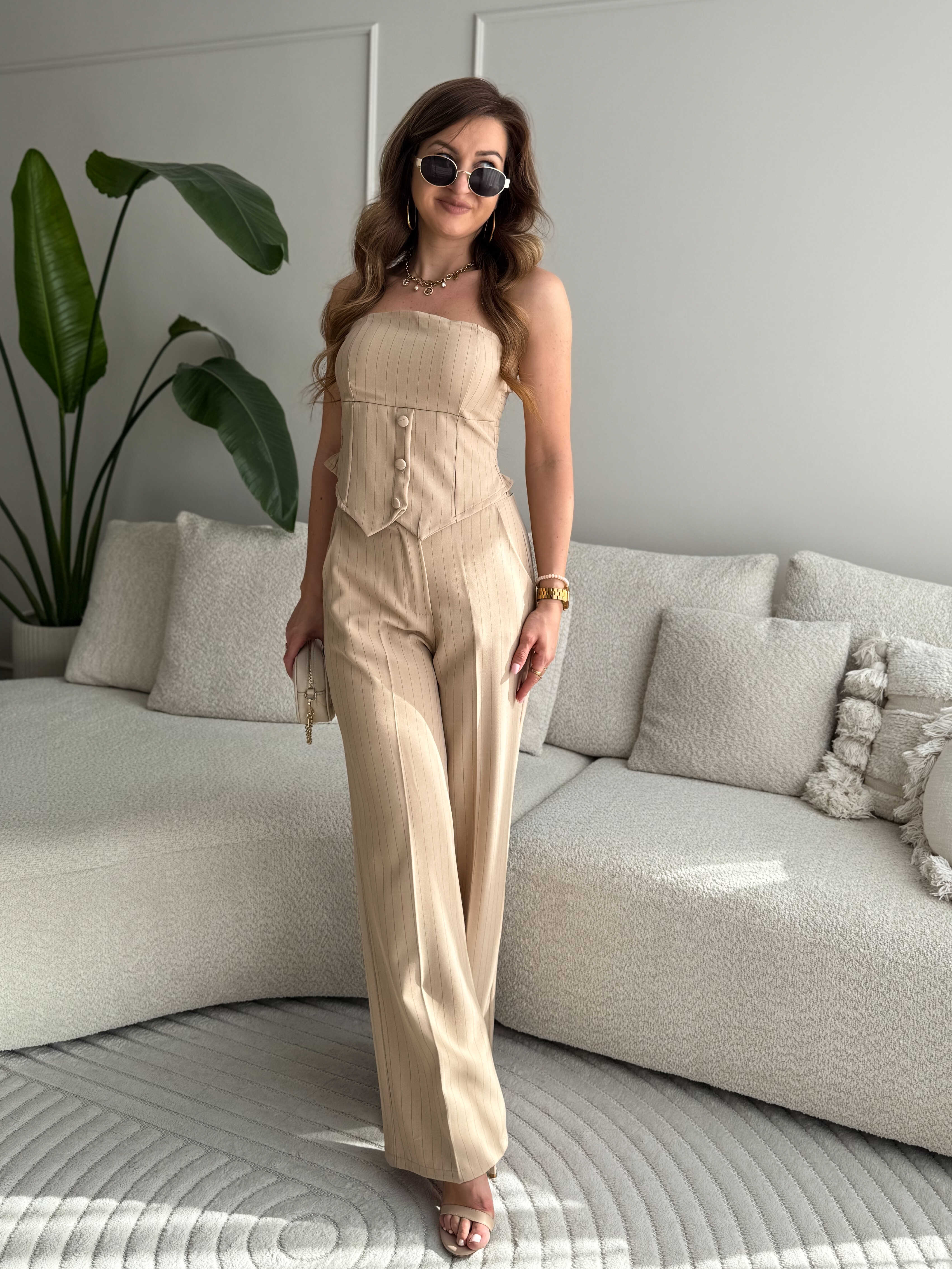 Caro elegante 3-delige set beige