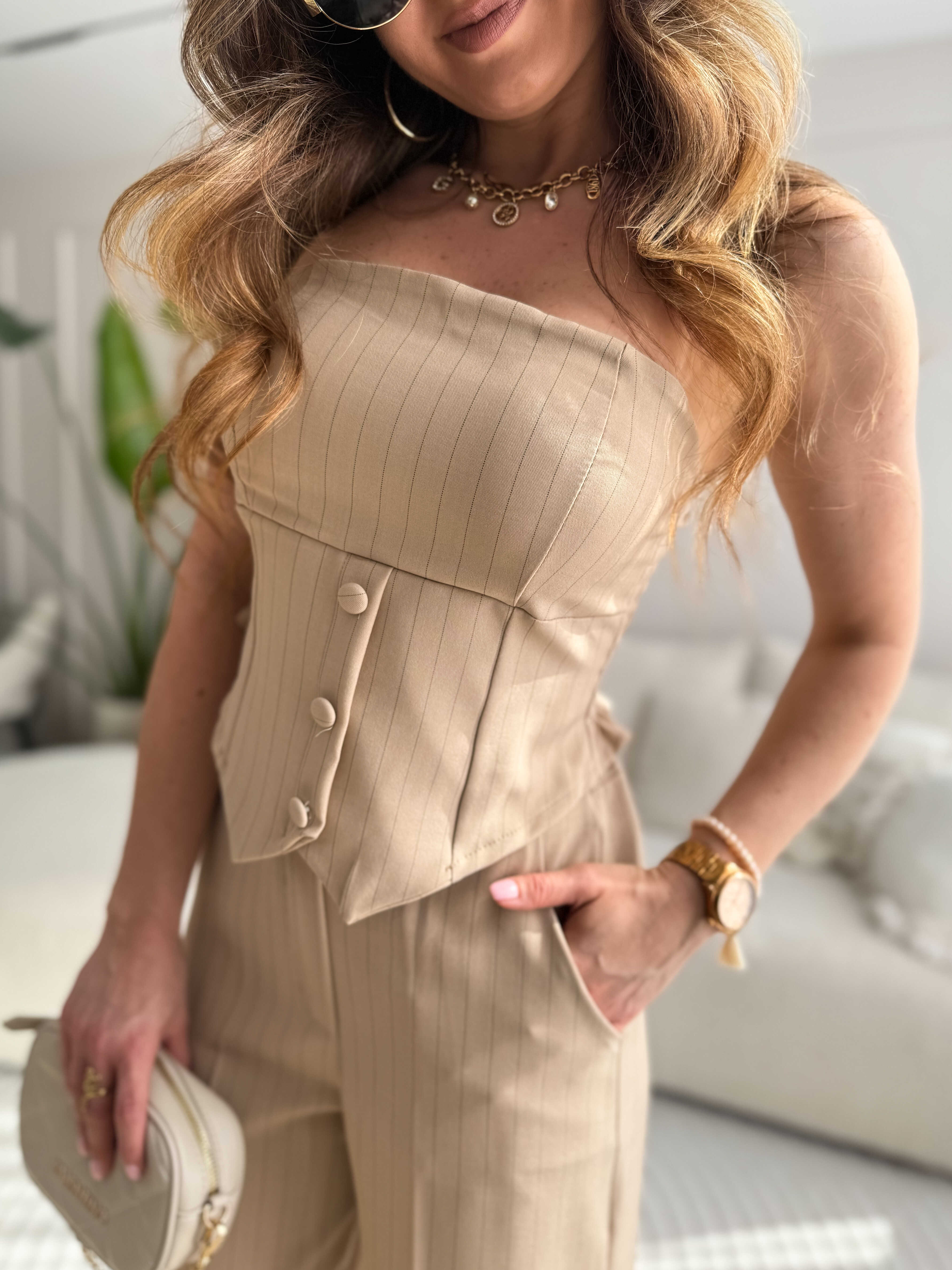 Caro elegante 3-delige set beige