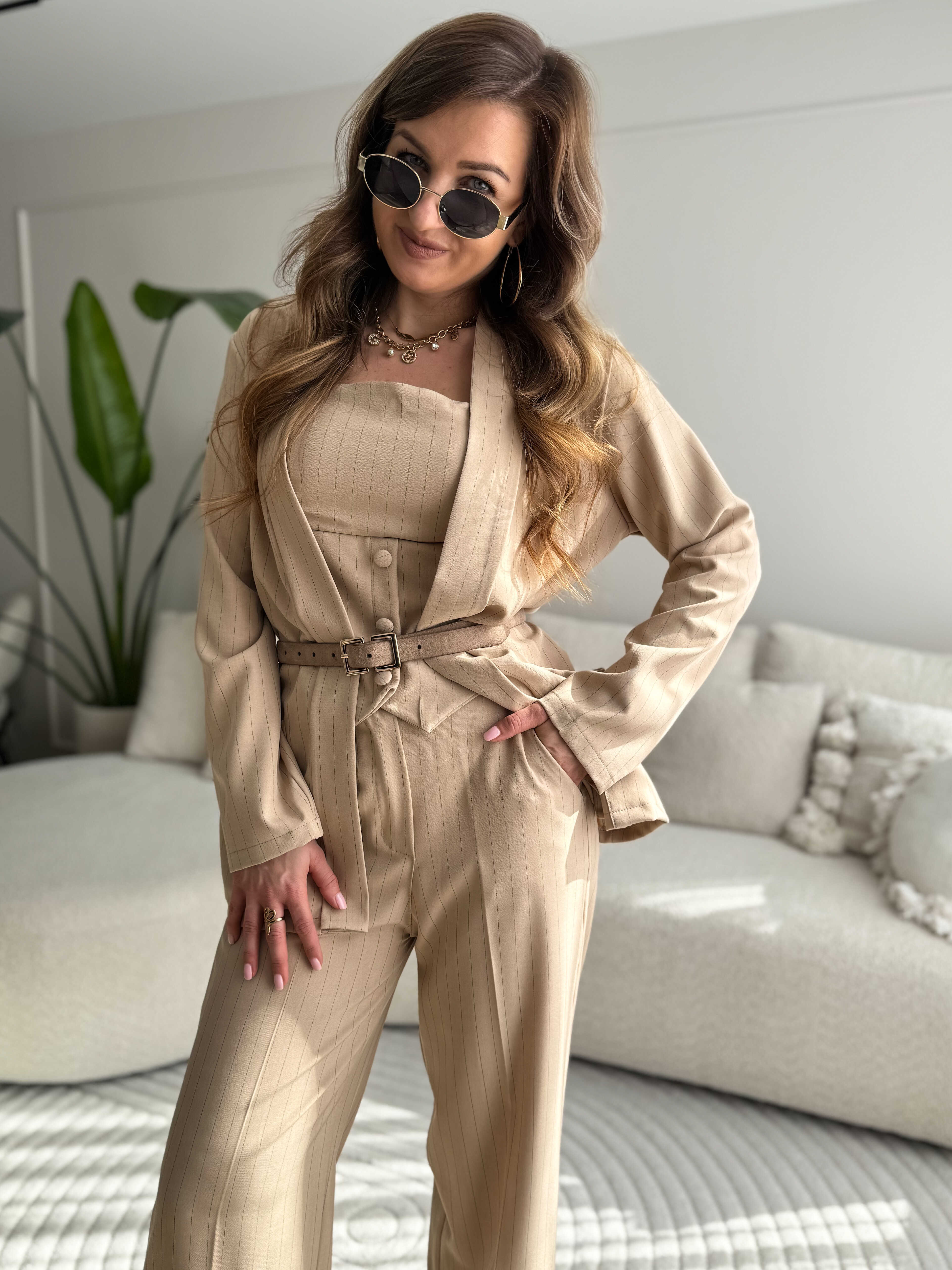 Caro elegante 3-delige set beige
