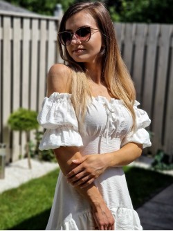 Savannah Dress White