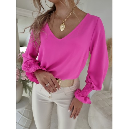 Lily Blouse Neon Pink