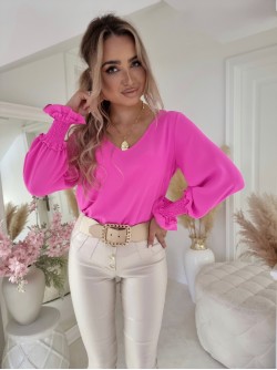 Lily Blouse Neon Pink