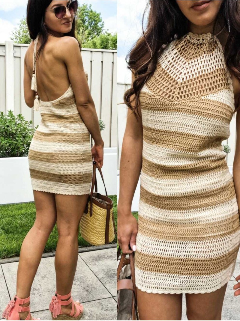 Knit Crochet Dress Abella Knit Crochet Dress Abella
