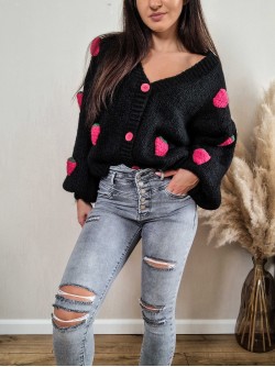 Raspberry Sweater Black
