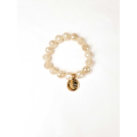 Kralen Armband Beige