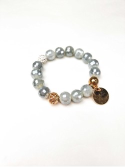 Kralen Armband Grey