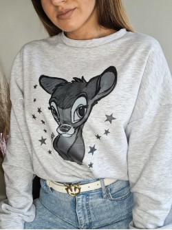 Sweatshirt Bambi Grey