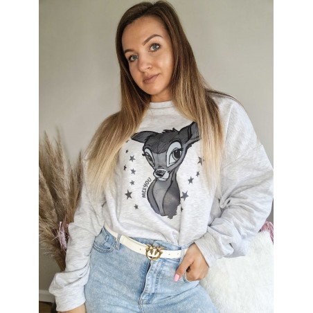 Sweatshirt Bambi Grey
