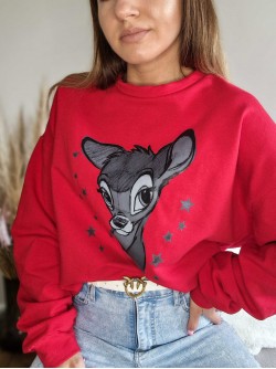 Sweatshirt Bambi Red