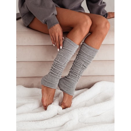 Overknee kousen Knit Grey