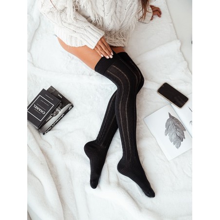 Overknee kousen Klassiek Black