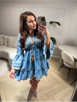 Boho Denim Dress