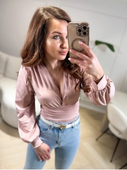 Denie Bodysuit Puder Roze