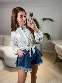 Mocci Denim Shorts Dark Blue