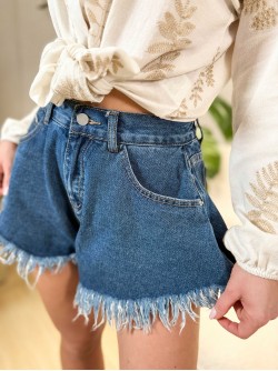 Mocci Denim Shorts Dark Blue