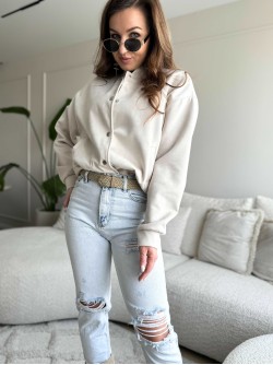 Velvet Bomberjas Beige