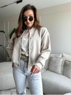 Velvet Bomberjas Beige