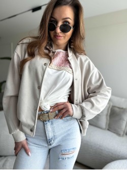 Velvet Bomberjas Beige