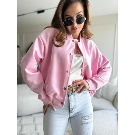 Velvet Bomberjas Candy Pink
