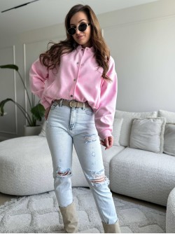 Velvet Bomberjas Candy Pink