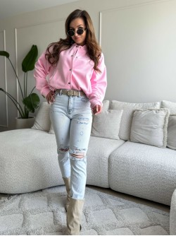 Velvet Bomberjas Candy Pink