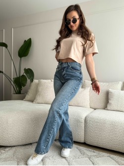 Bianco Wide Leg Jeans