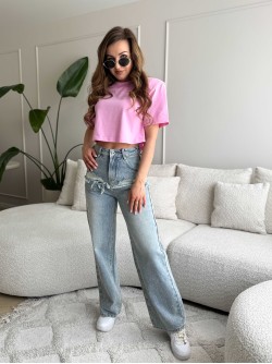 Wide Leg Jeans met Glitters