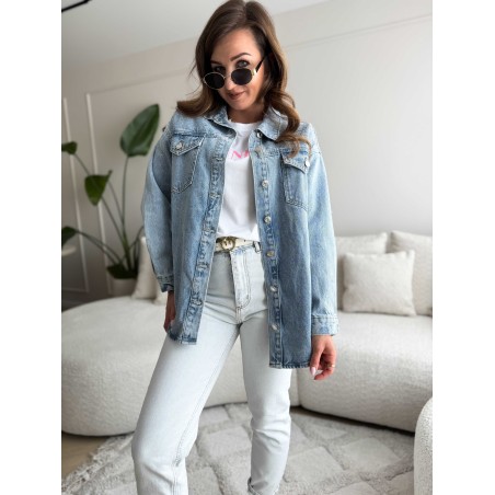 Strass Oversized Denim Jacket