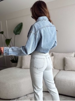 Strass Oversized Denim Jacket