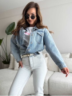 Strass Oversized Denim Jacket