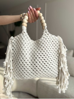 Fringe Bag Ecru