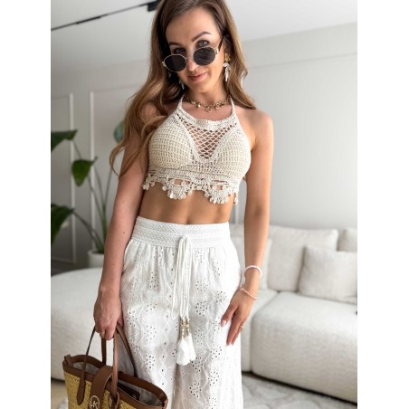 Boho Top Beige
