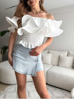 Lizze Unique Blouse White