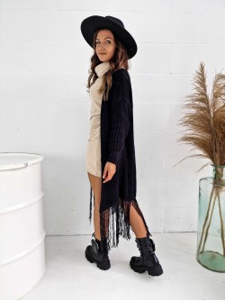 Tinar Vest Long Black